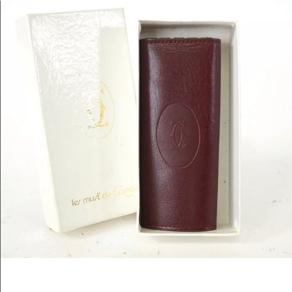 CARTIER Must Line Leather 4 hook key case